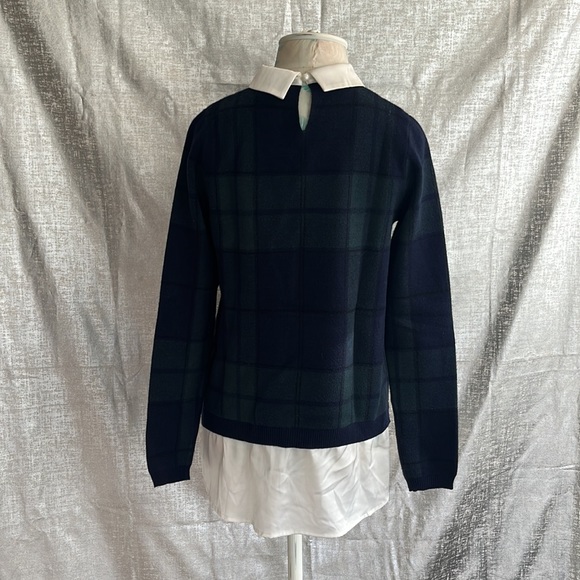 Tahari blue green and black sweater - Picture 4 of 6